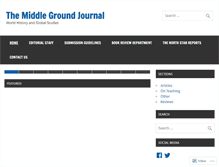 Tablet Screenshot of middlegroundjournal.com